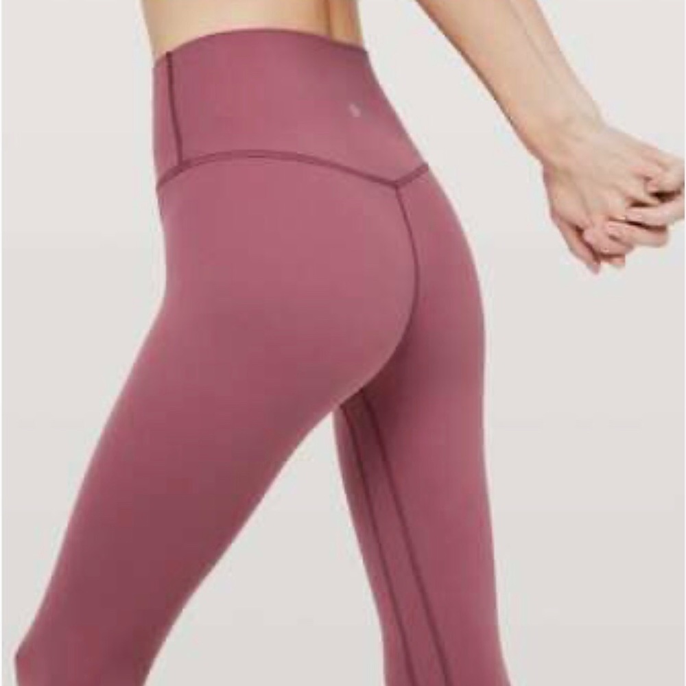 NWT Lulu 25” Align Pant in Misty Merlot